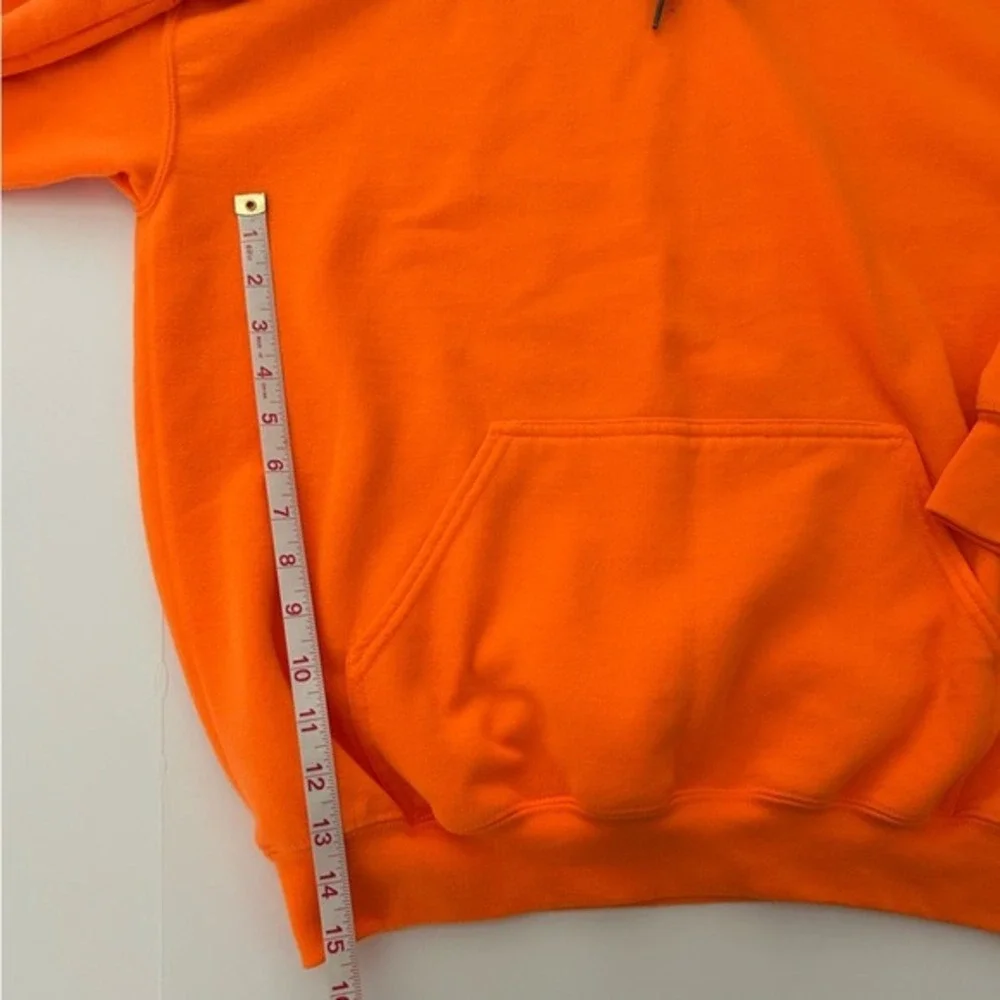 Mossy Oak Bright Orange Long Sleeve Camo Lined Inside Hoodie Size‎ Large